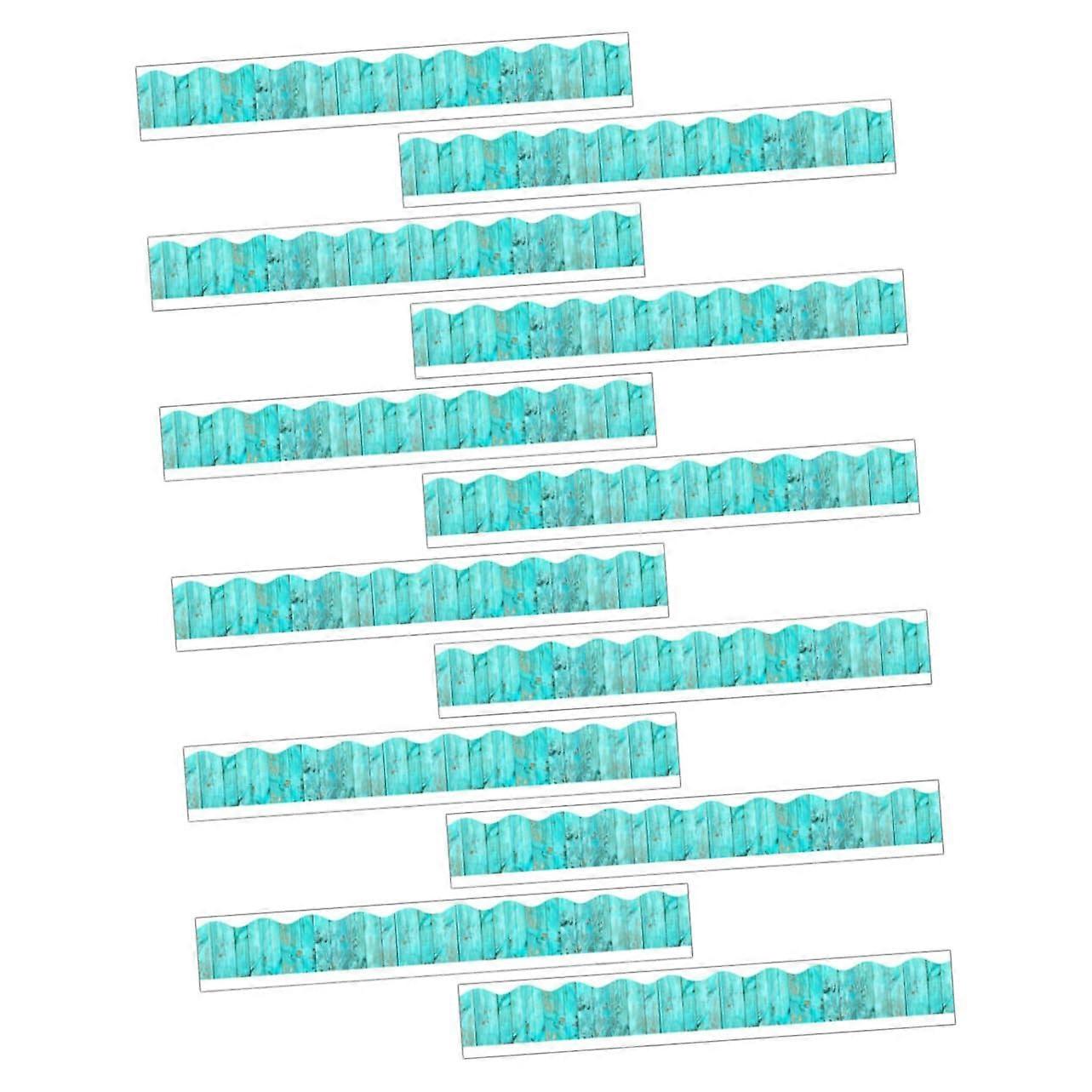 Magnetic Border for Bulletin Board and Whiteboard, 12-Piece Set, Removable, Sky Blue, Ideal for Kindergarten and Playroom Decor