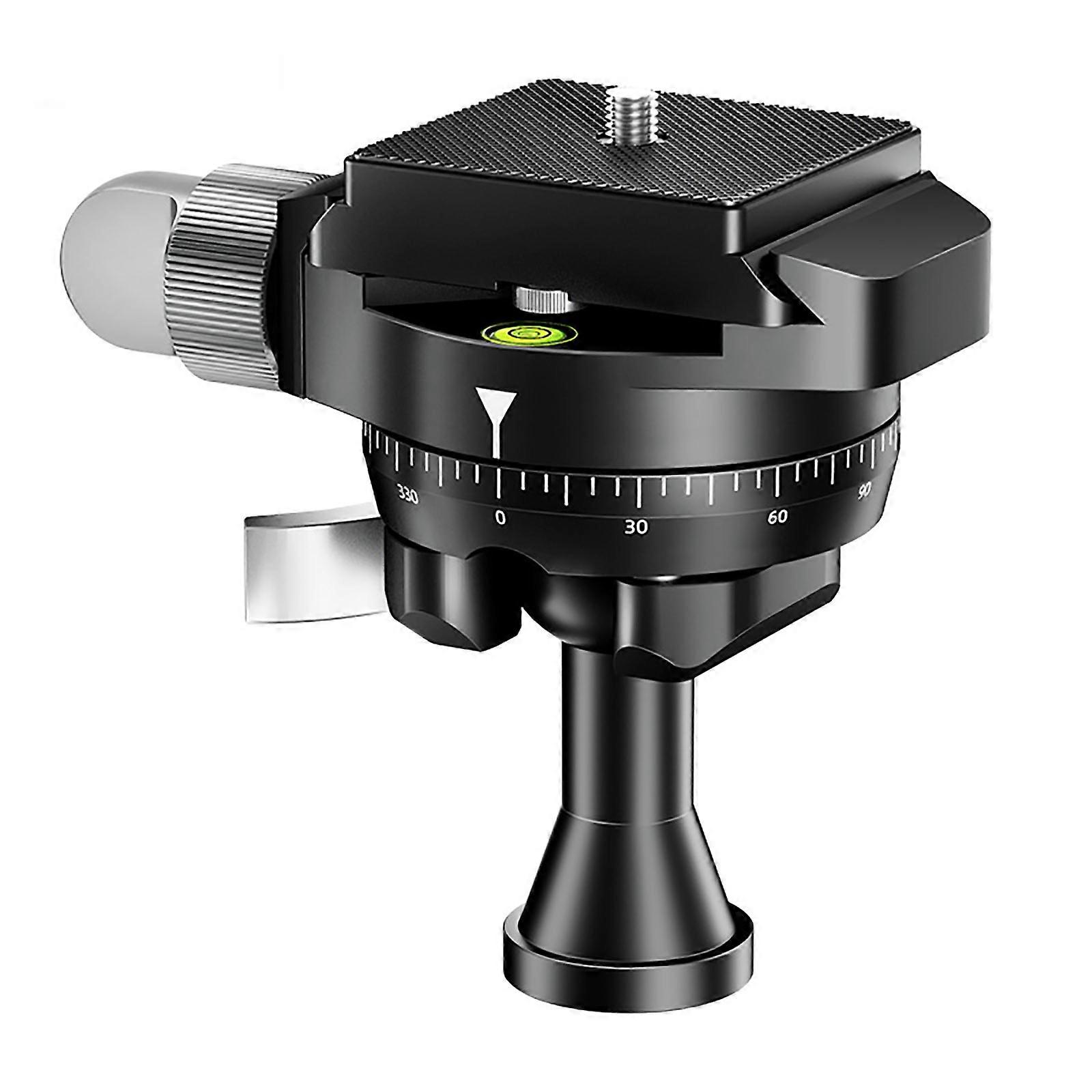 KA18 Camera Photography Ballhead Metal Spherical Panoramic Mini Ballhead with Quick Release Plate Built-in Bubble Level Multicolor