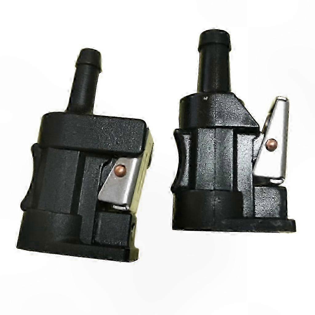 2-Pack Fuel Line Connectors for Outboard Motors, 5/16" Barb Size, Compatible with Engine and Tank Side Connections