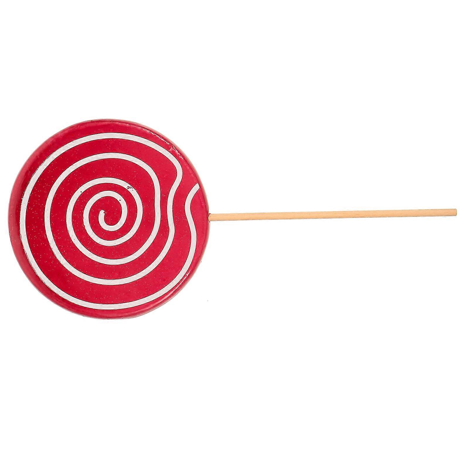Purple Simulation Lollipop Decoration for Photo Props Made of Resin Perfect for Kids Craft and Photography 6pcs