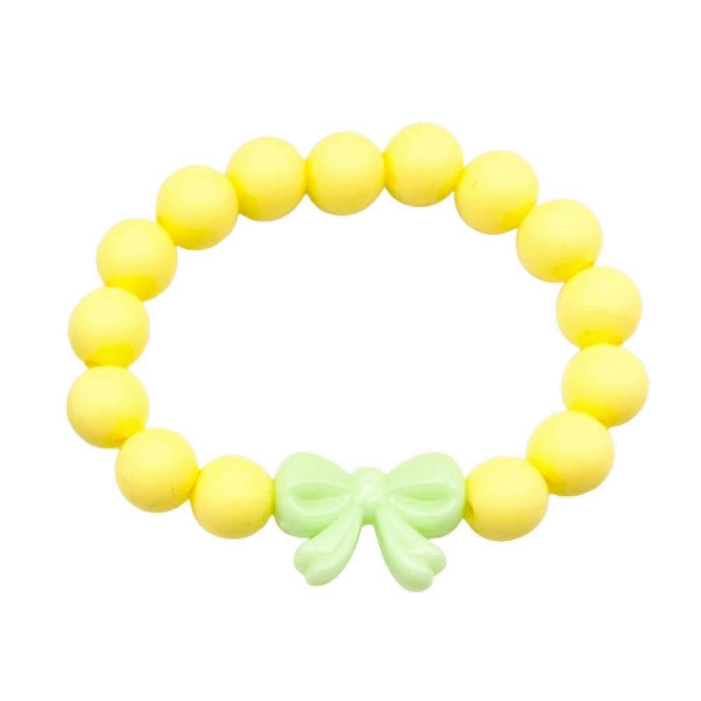 Yellow Children's Stretch Silicone Bracelet by Candi Co