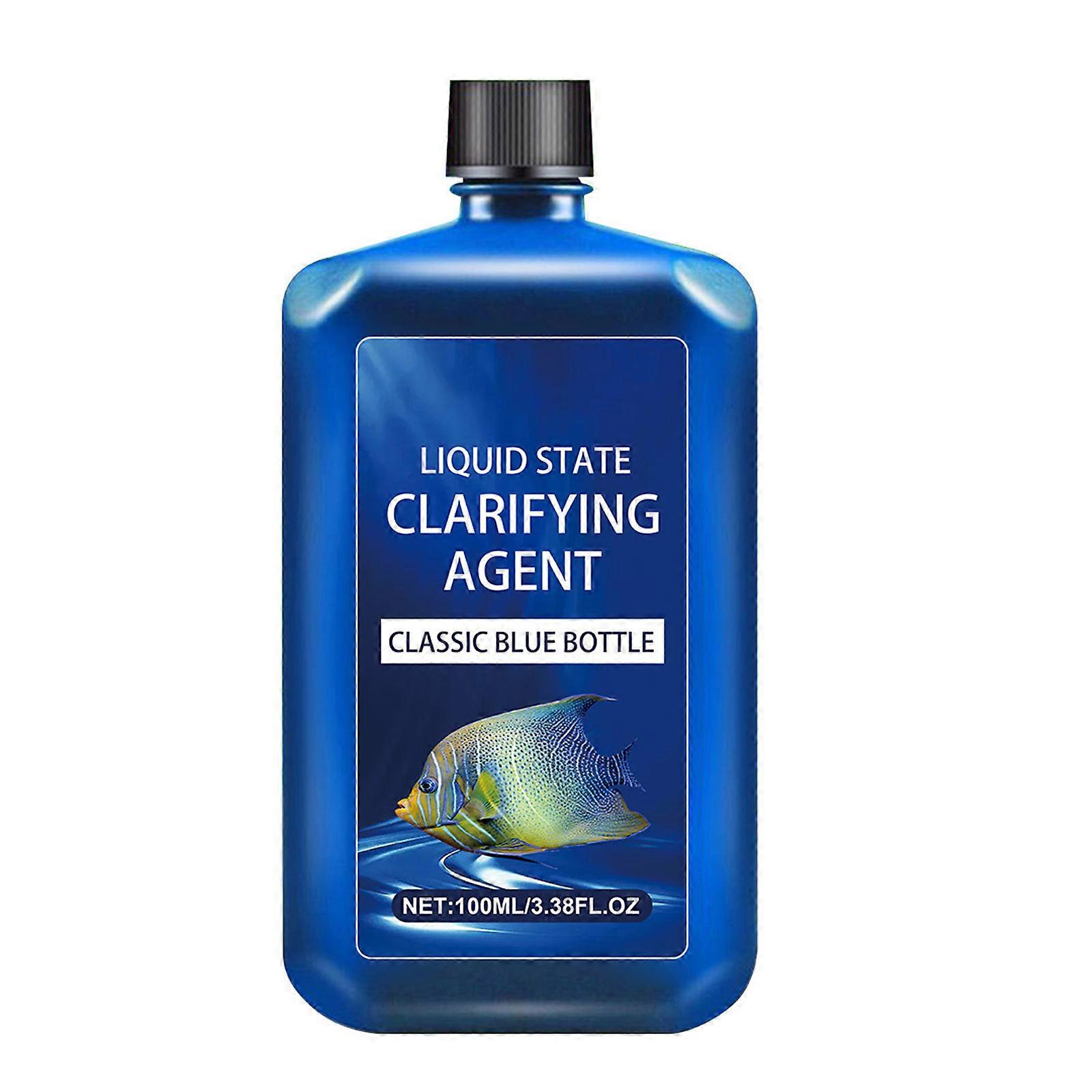 Clear Water Clarifying Solution 100ml High Efficiency Aquariums Cleaner for Hobbyists and Professional Fishtanks Supply Multicolor
