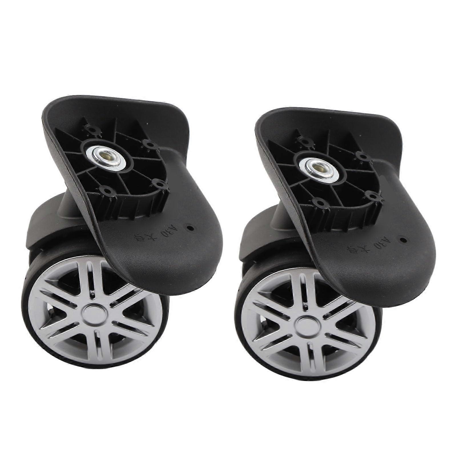 1 Pair Silent Swivel Luggage Wheels Replacement Set For Suitcases