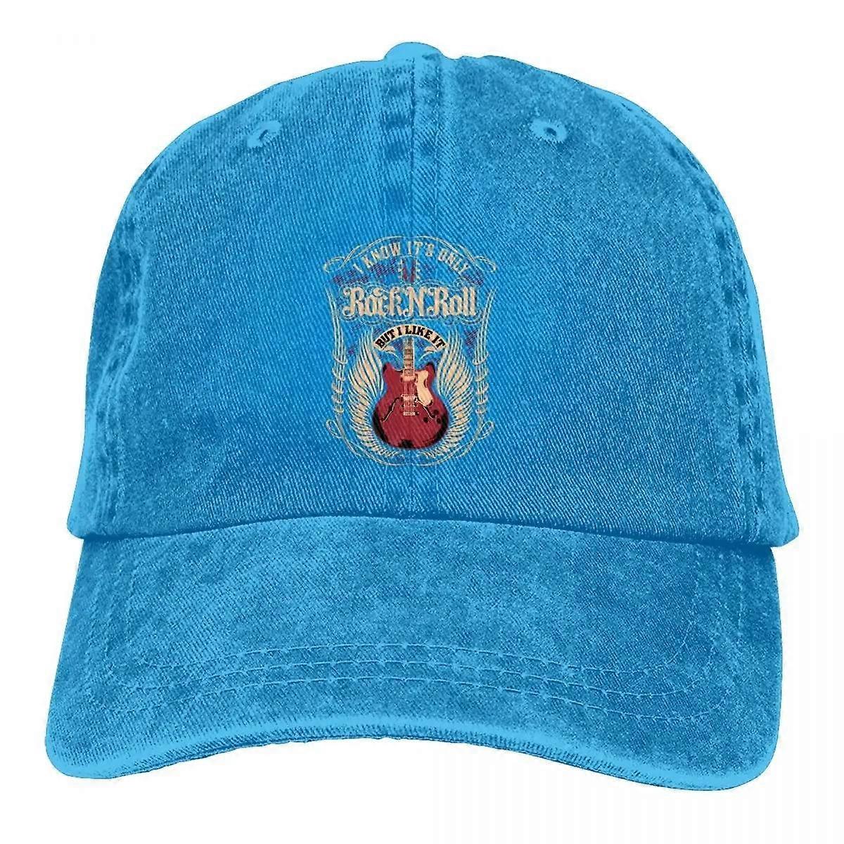 Letnia czapka przeciwsłoneczna Rock N Roll Hip Hop Czapki Gitara Rock Cowboy Hat Peaked Trucker Dad Hats