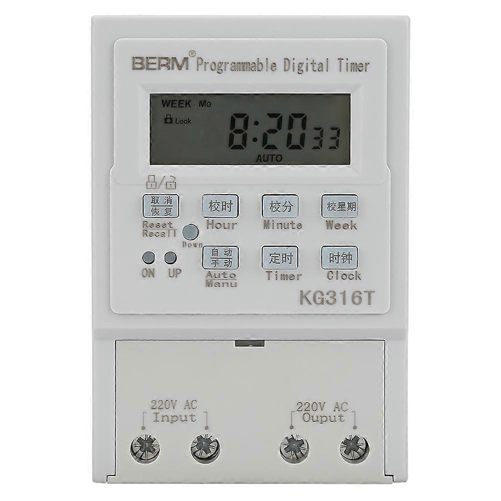 Mini AC 220V 1W 30A Digital Timer Switch Programmable Control Timing Switch