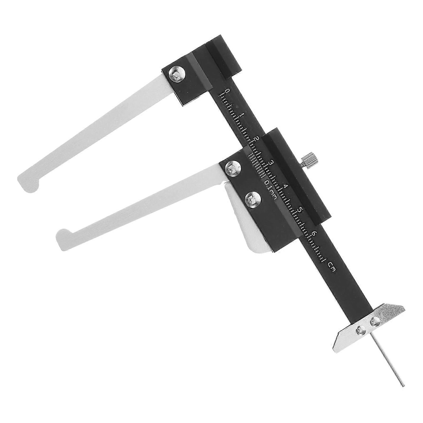 Tyre Tread Ruler for Cars - Metric Tread Depth Gauge, Brake Disc Depth Gauge, Alloy Wheel Compatibility, Brake Caliper Measurement