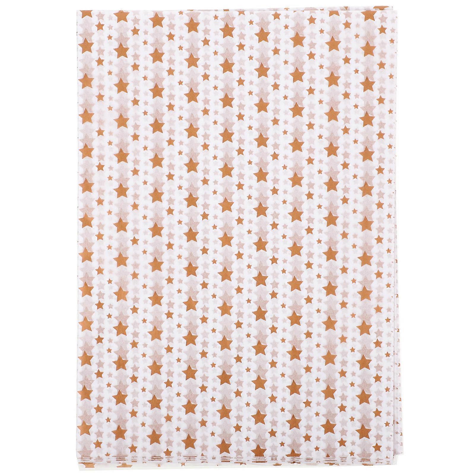 Patterned Tissue Paper Star Design Handcraft Making Material For Diy Enthusiasts 20Sheets