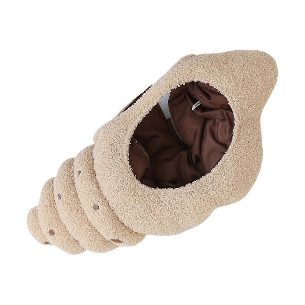 Plush Seashell Hat for Adults – Comfortable Costume Cap for Halloween, Party, Cosplay, and Photo Props – Secure Fit