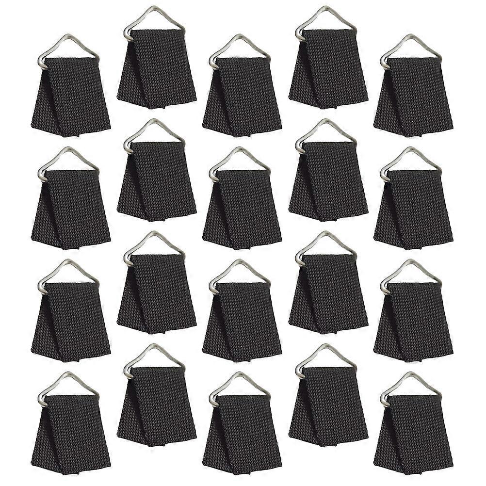 Trampoline Parts Triangle Buckles for Professional Use 40Sets Black Iron