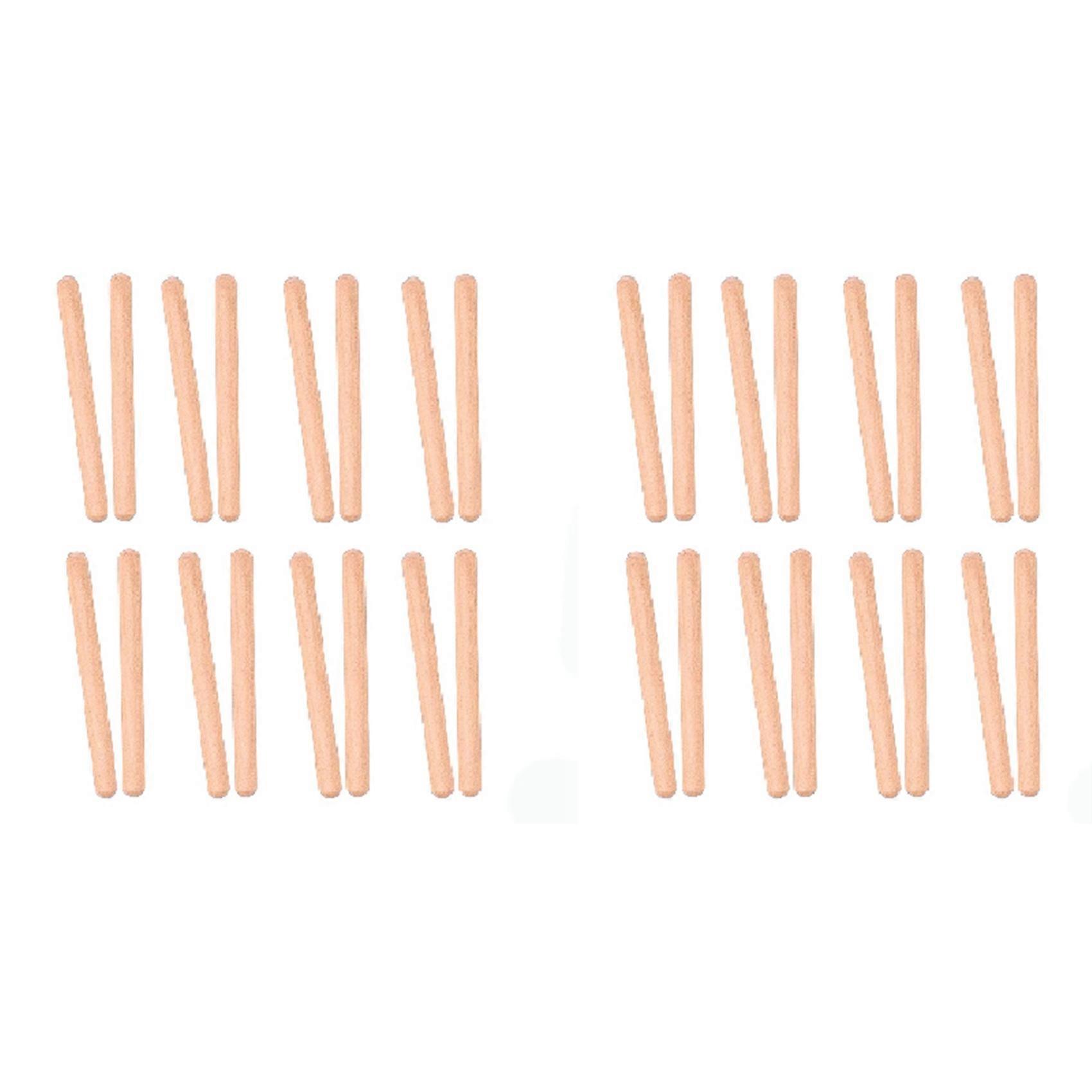 16 Pairs Classical Wood Claves Musical Percussion Instrument Hardwood Rhythm Sticks Rhythm Sticks Mu