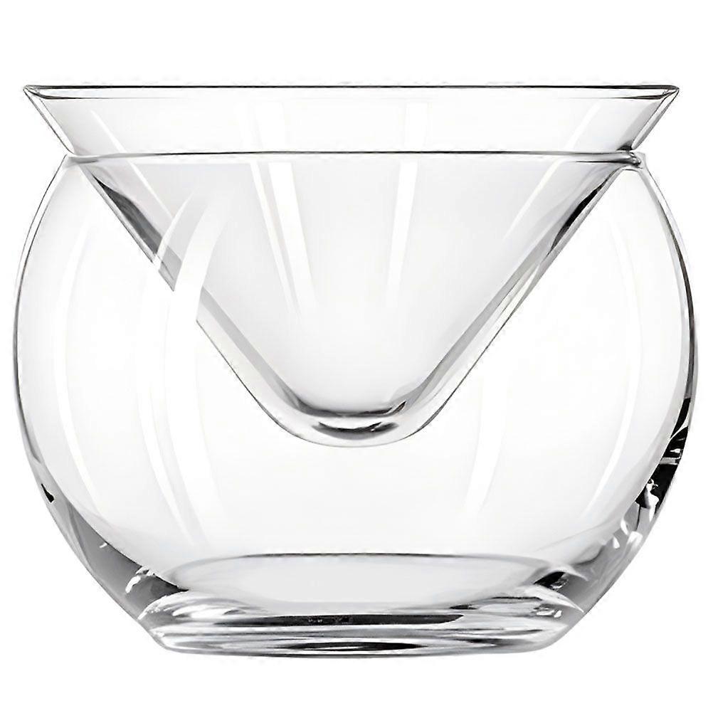 1 Set Glas Kaviar Kühler Server Set Servierplatte mit Eishalter für Garnelen-Vorspeisen