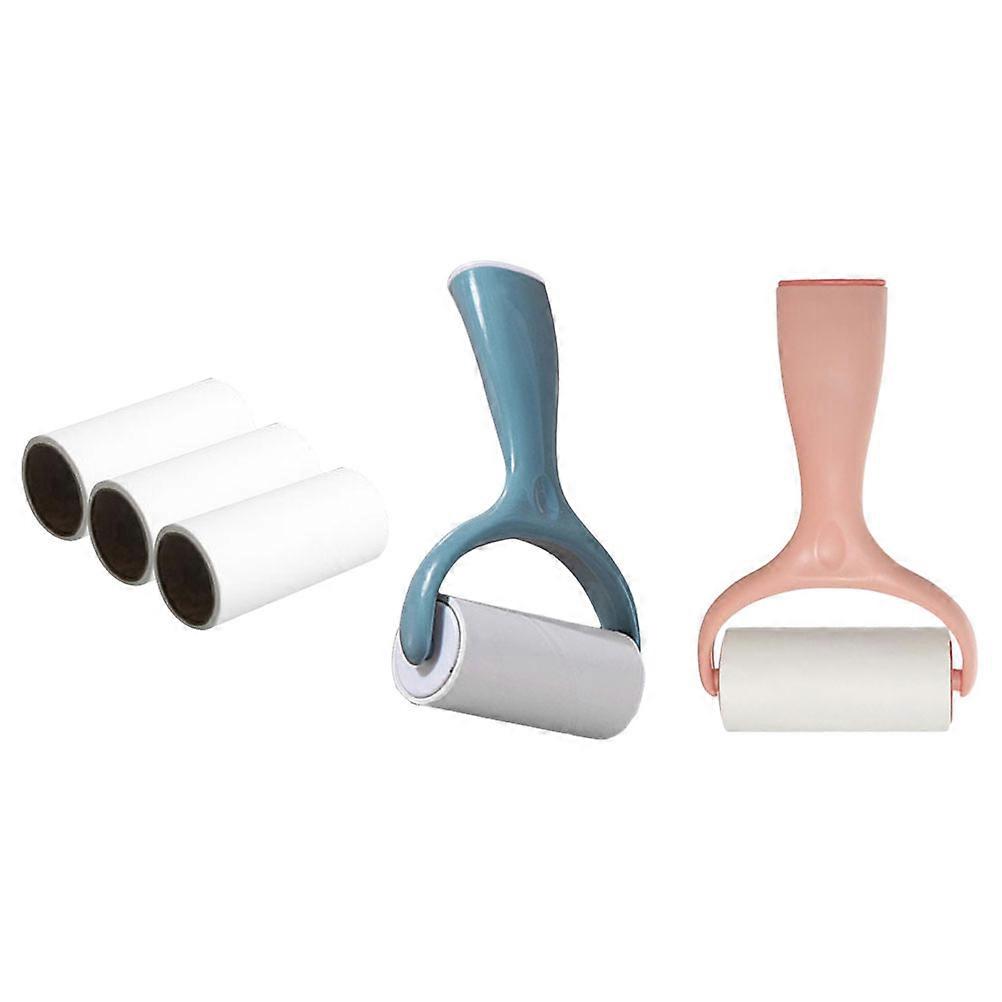 Durable Construction Lint Brush For Pet Hair Pink Color Dusting Tool Suitable For Business Trip 1Set