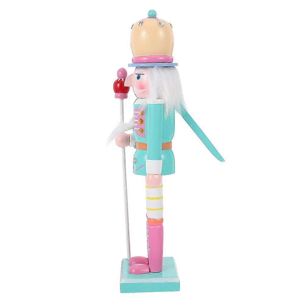 Craftsmanship Wooden Nutcracker Ornament Holidays And Festive Atmosphere 1Pack