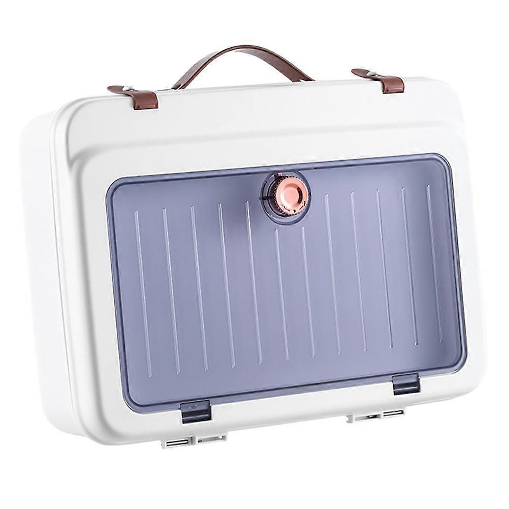 White Certificate Storage Bag for Documents and Files with Multilayer Design Large Capacity Portable Household Use ABS PET Canvas