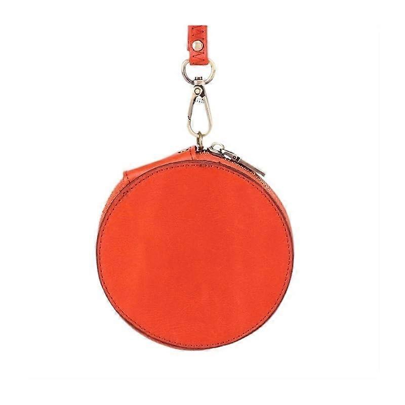Wallets for Men and Women, Small Coin Purses, Mini Zip Wallets, Keychain Pocket Wallets in Orange