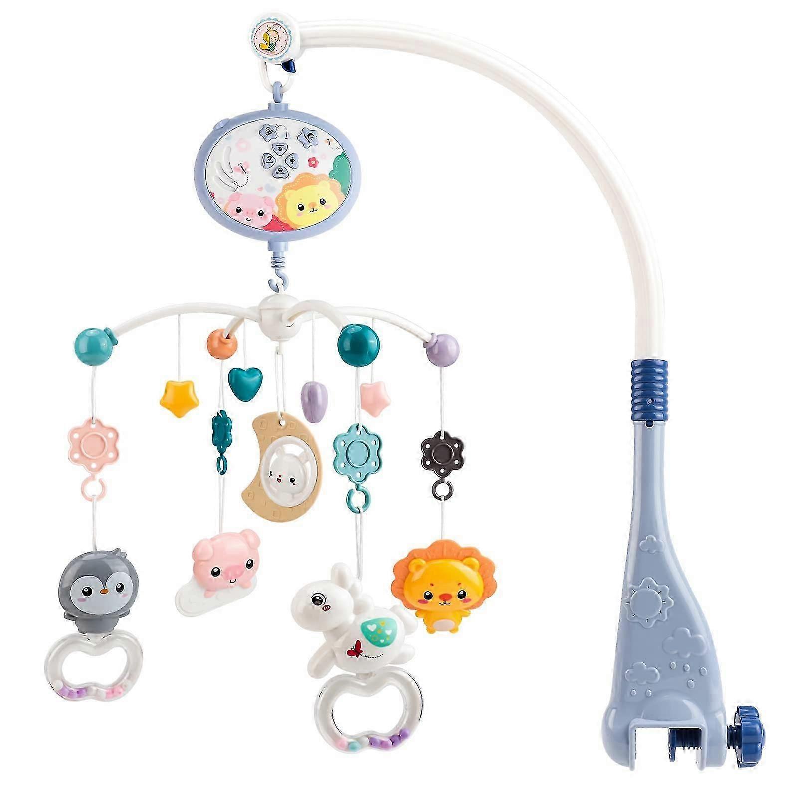Musical Mobile For Baby Girls And Boys - Mobile For Baby Bed With Lights And Music - Remote Control And Synchronization Function - Gift For Newborn -C