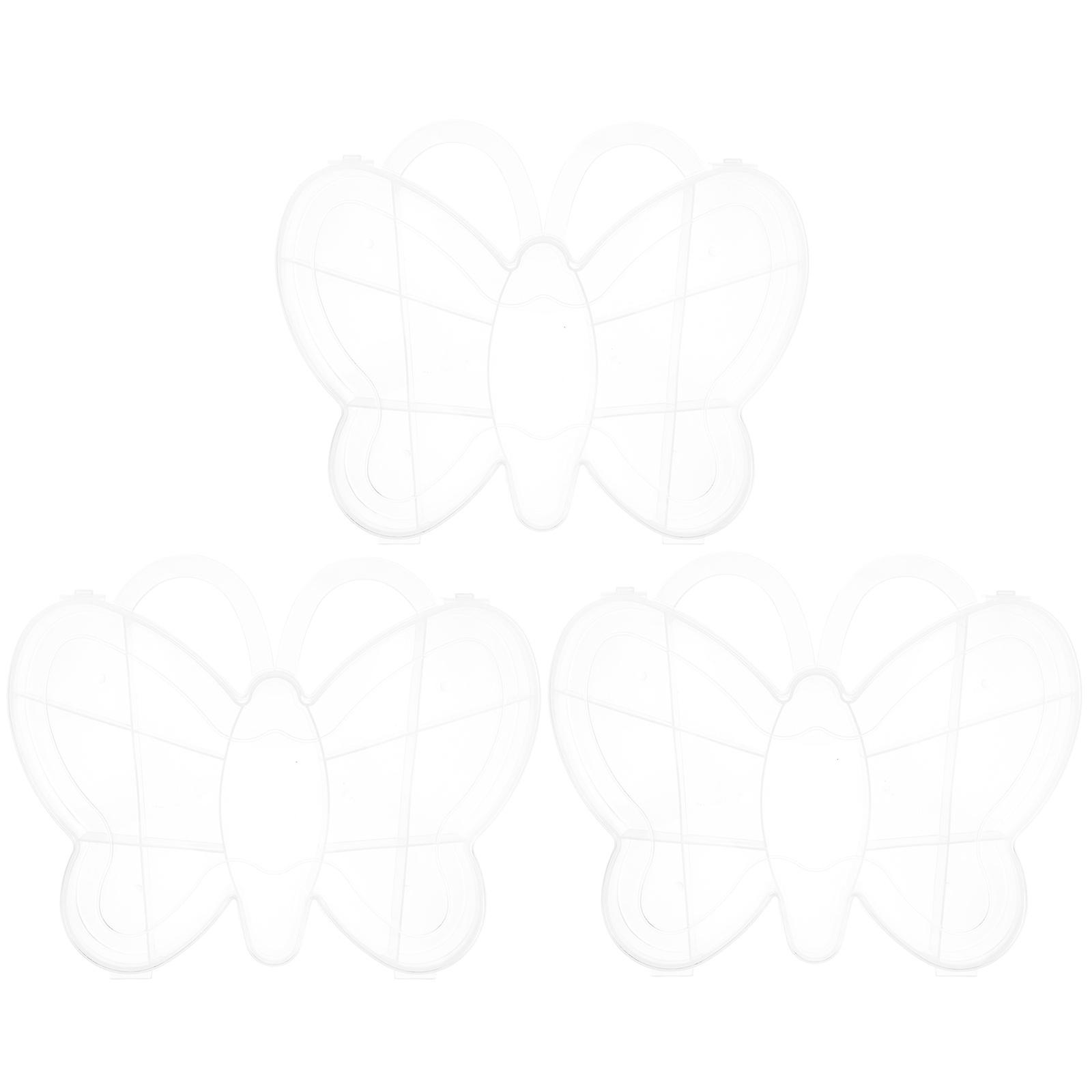 Beaded Storage Box 3Pcs Transparent Design for Utilizing Pp Material Offering Convenient Storage for Jewelry Items