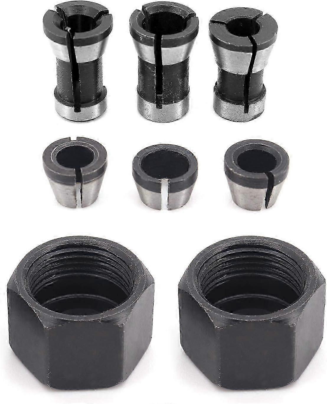 2025 Neuestes Modell Spannfutterkopf, Bohrfutter, 6 mm 6,35 mm 8 mm Adapterkopf Konverter, 6 Stück