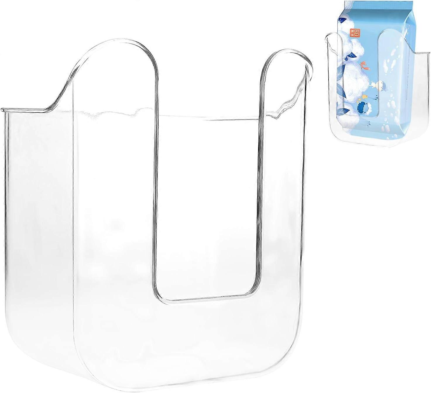 Kitchen Wipes Storage Box Acrylic Wall-Mounted Tissue Box Holder