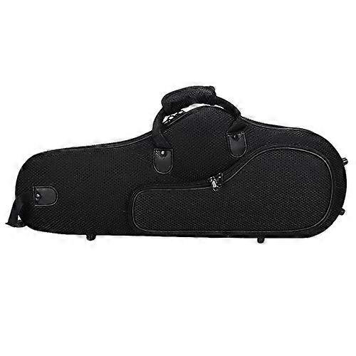 Saxophone Case, Oxford Fabric, Waterproof, Large, Soft-Lined Interior, Adjustable Shoulder Strap, Black