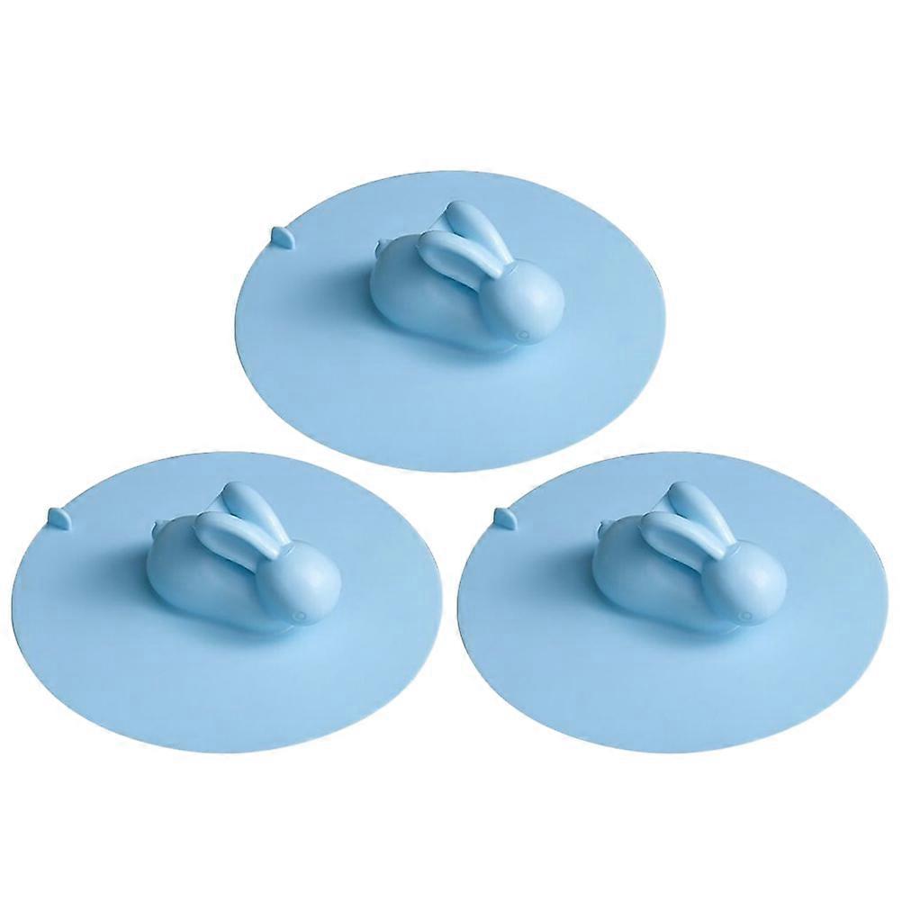 L Size Silicone Sink Stoppers With Rabbit Shape Design For Kitchen And Bathroom Drain Solutions 3Pcs