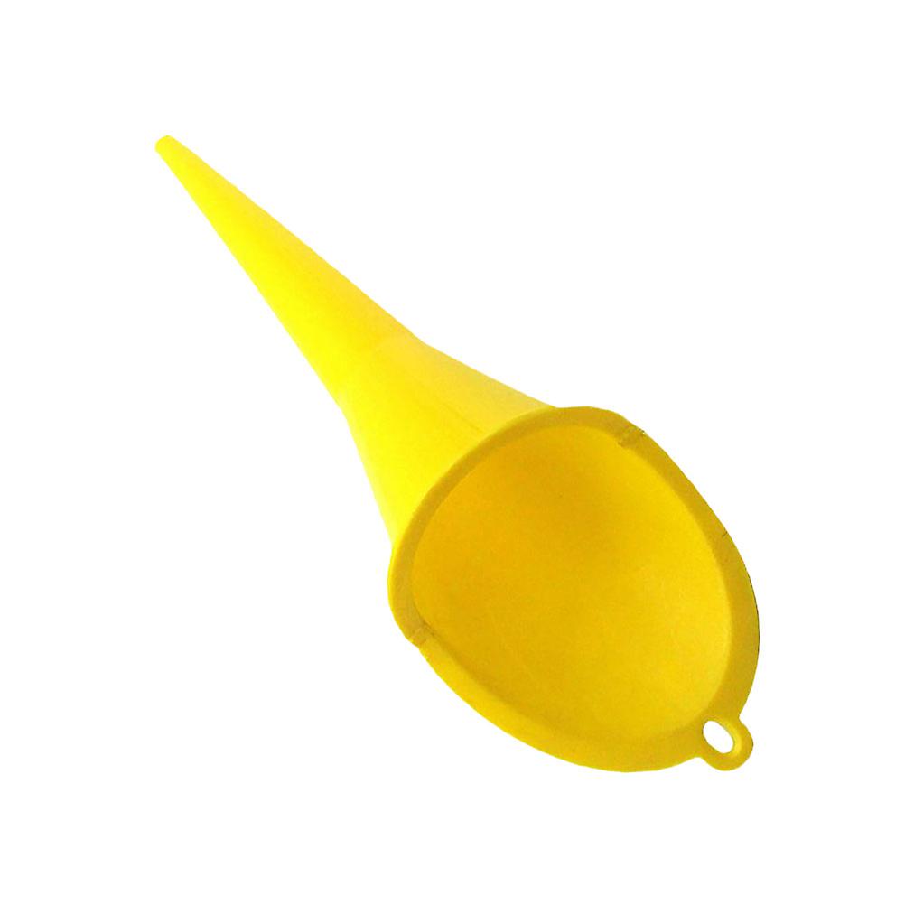1Pcs Professional Kerosene Funnel Long Nozzle Durable Universal Design For Vehicle Owners And Mechanics Yellow 30X9CM