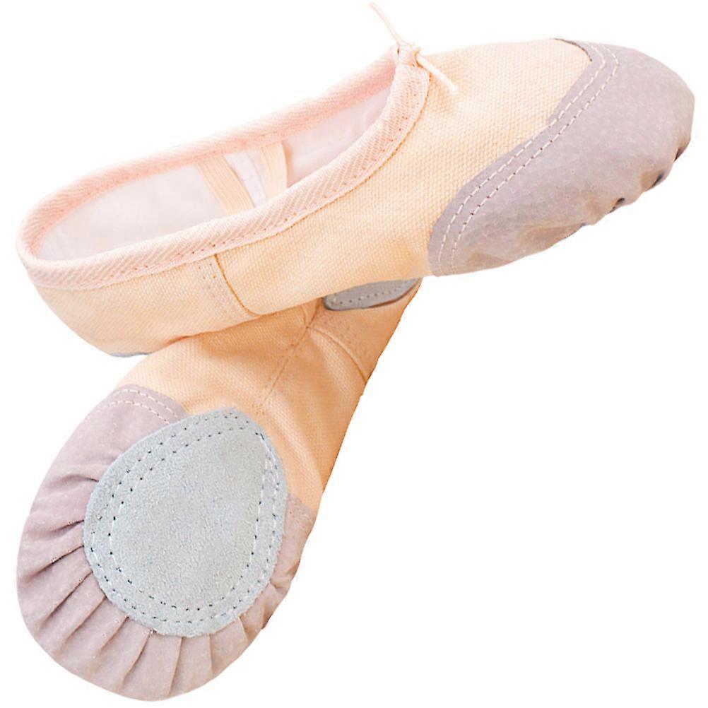 Fabric Ballet Shoes For Girls 1 Pair Of Comfortable Elastic Indoor Wear Multi Color Round Toe Dance Practice