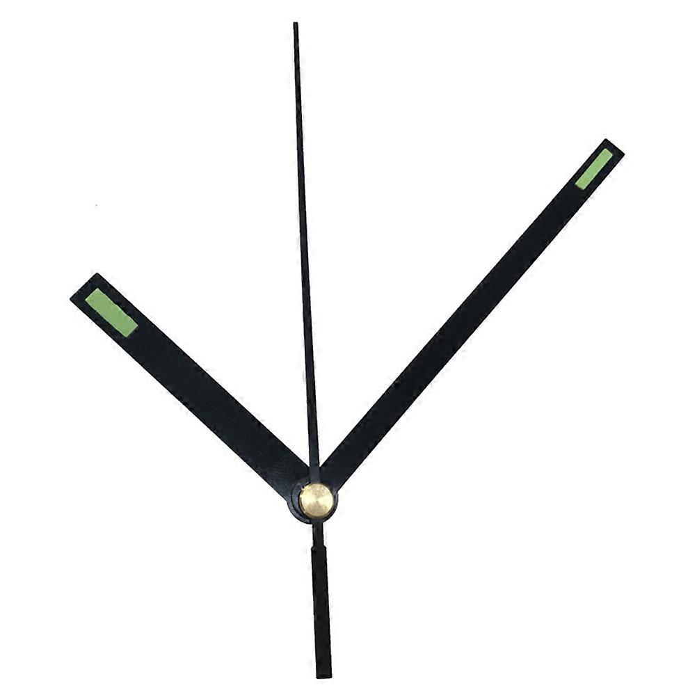 Silent Clock Movement Accessories DIY Watch Parts Scanning Fluorescence Clock Needle Movement No Battery (Black)