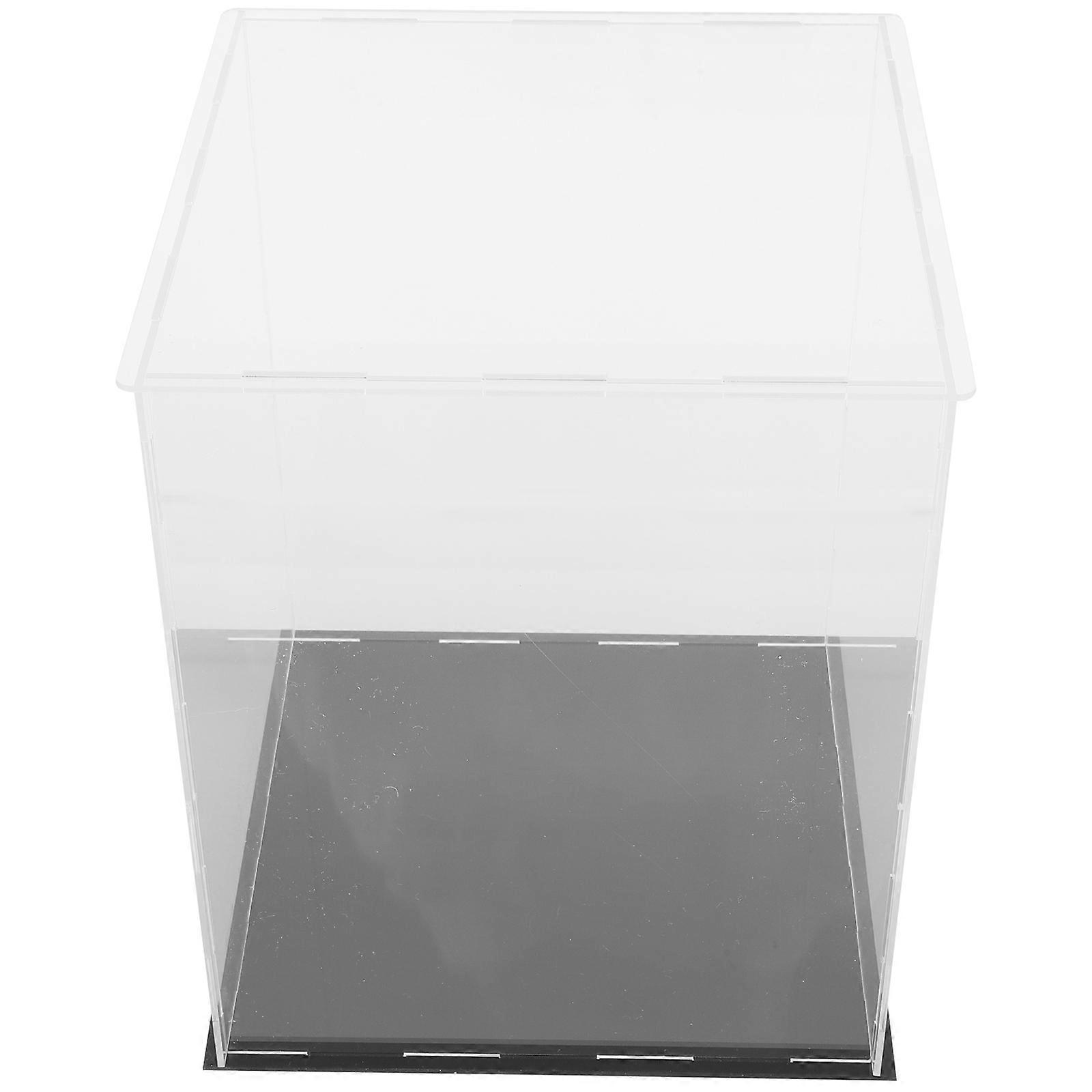 Acrylic Display Box for Figurine Model Storage Transparent Collectible Toy Case 6.3x4.7x2.8 Inches