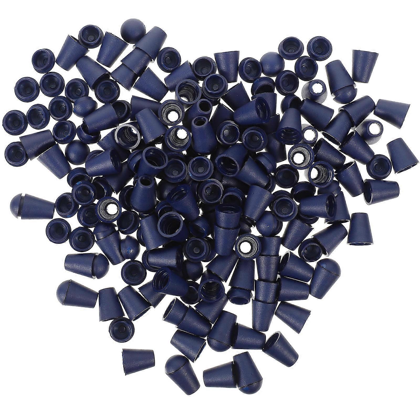 Colorful Cord Locks 100Pcs Rope End Buckles For Family Friends And Sewing Enthusiasts Crafted From Blue Plastic