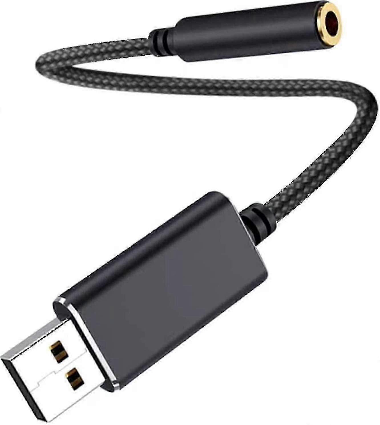 Usb Audio Adapter,usb To 3.5mm Audio Jack Adapter, Usb External Sound Card Audio