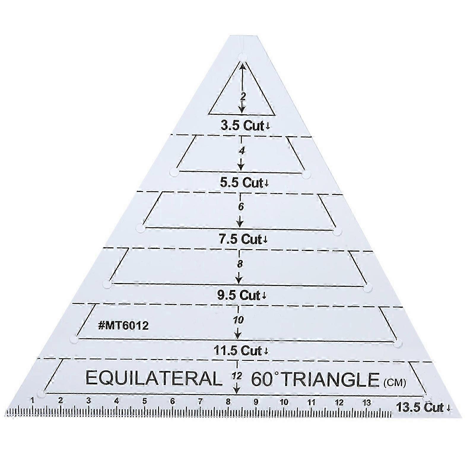 Acrylic Triangle High Transparency Original Scale Tailor maker Ruler for Quilting
