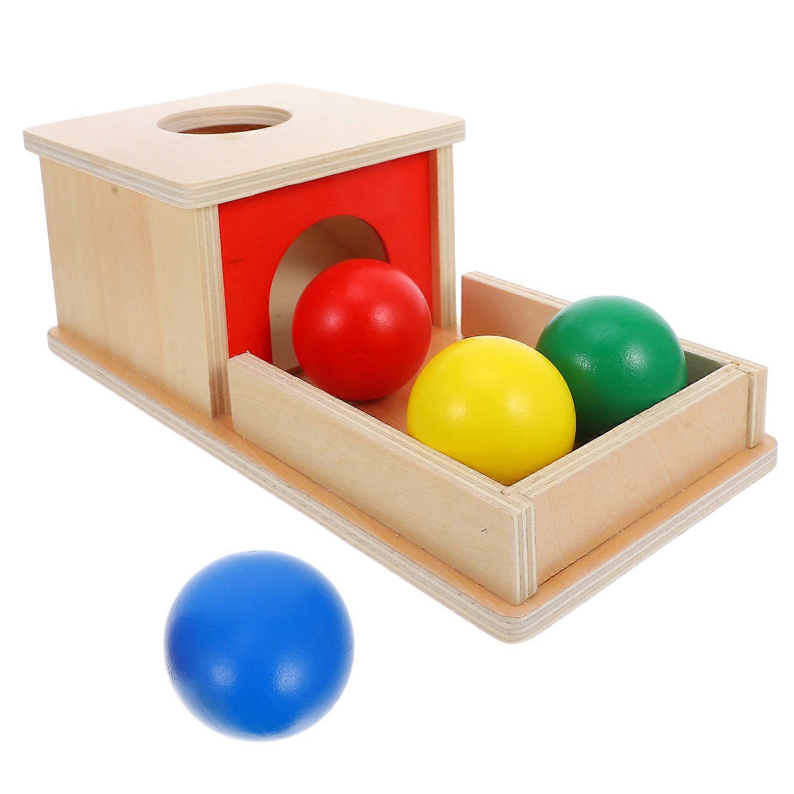 Early Education Wooden Teaching Toy 1 Set for Children At Home and in Classroom Assorted Color for Object Identification