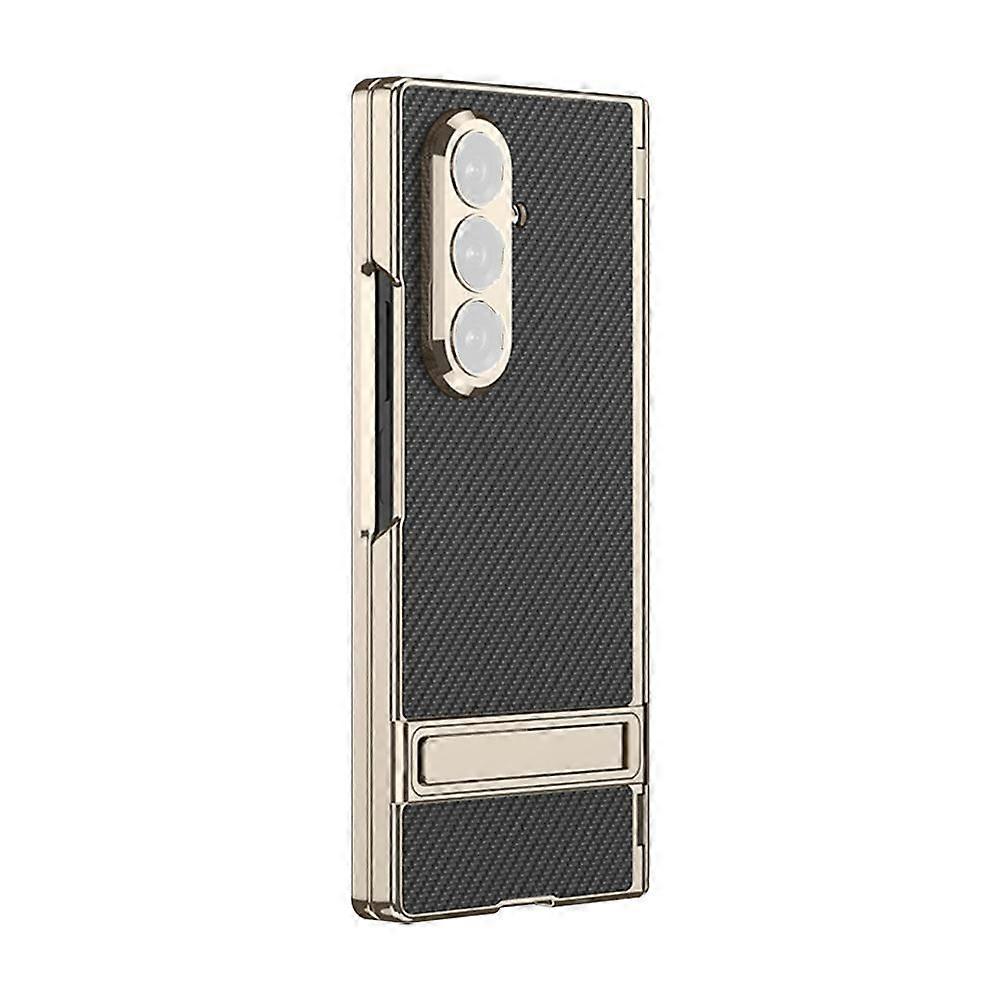 Electroplating mobile phone case for Samsung ZFold7 Carbon Fiber Case
