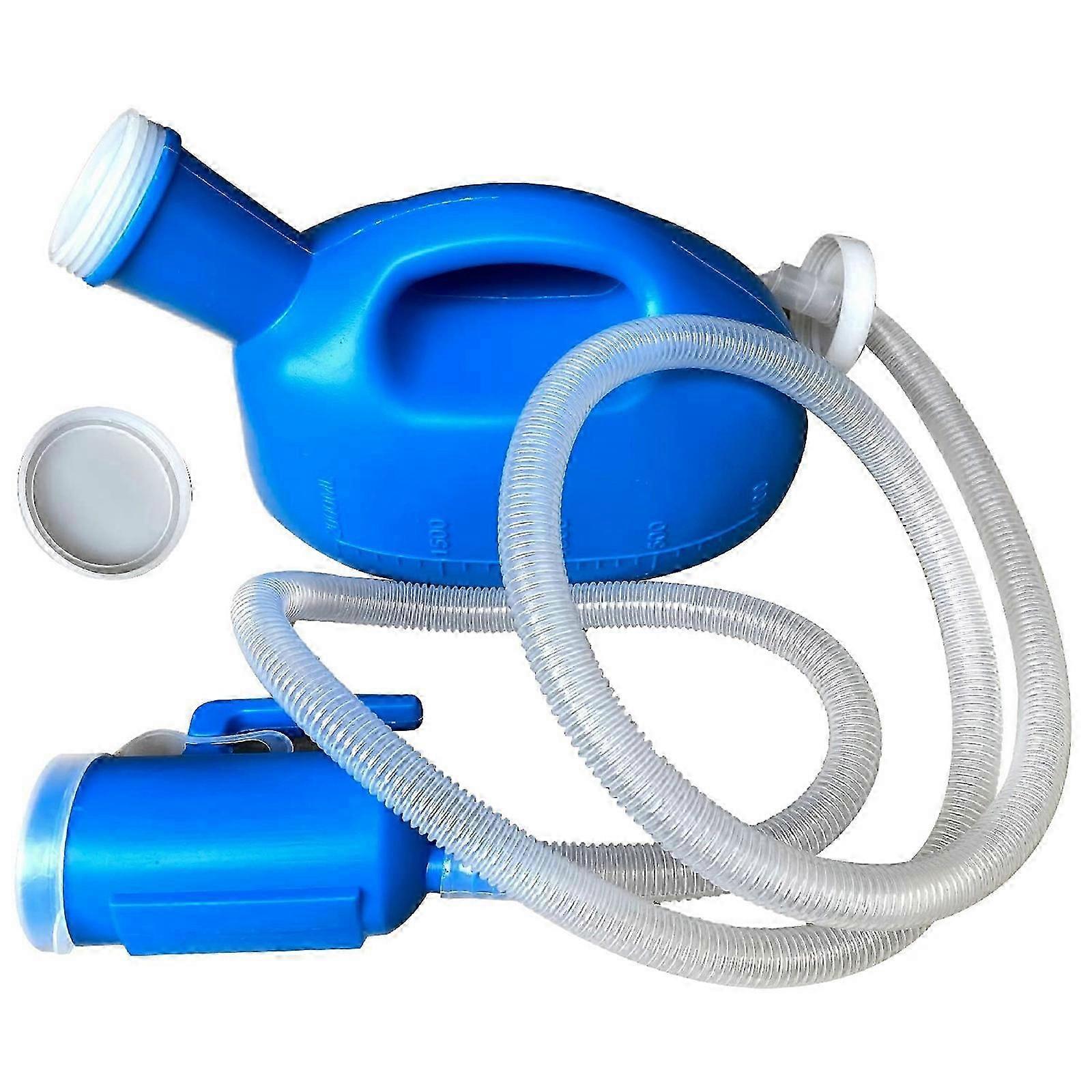 Discreet portable urinal for men with odor-resistant material