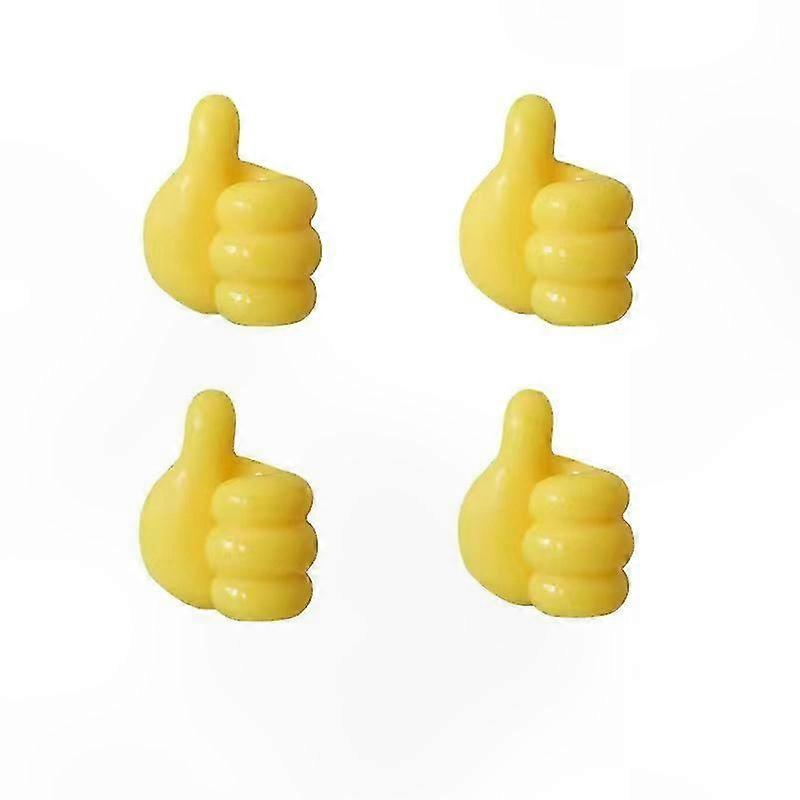 100 Pack Mini Adhesive Wall Hooks, Silicone Cable Clips, 2x3cm Yellow