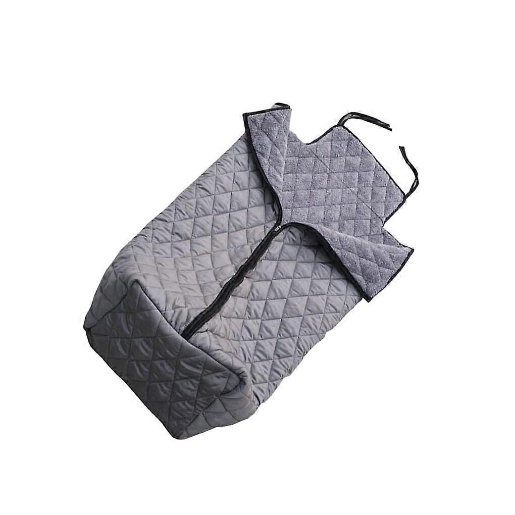 Thickened Wheelchair Warmer for Winter. Stay warm and cozy with a flexible blanket, adjustable polyester, the ideal wheelchair accessory in gray.