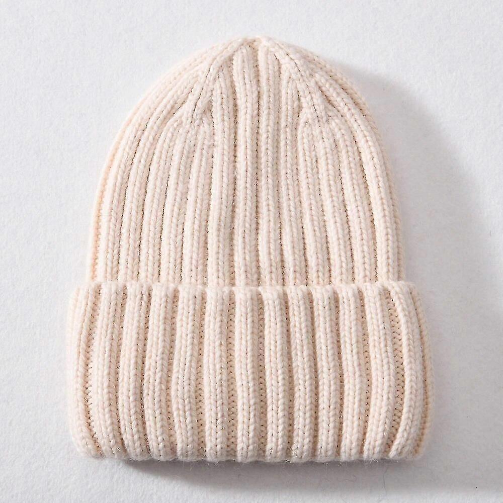 Gorro Forrado de Seda com Cetim para Mulheres Homens Unissex - Gorro Grosso e Grosso com Gorro de Malha de Caxemira Quente e Quente