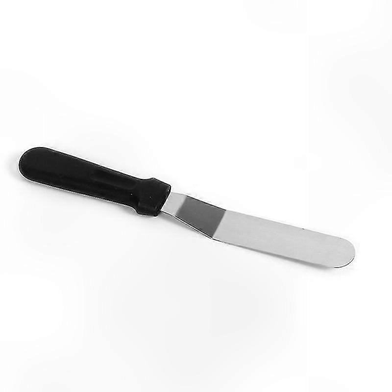 Mini angled stainless steel spatula