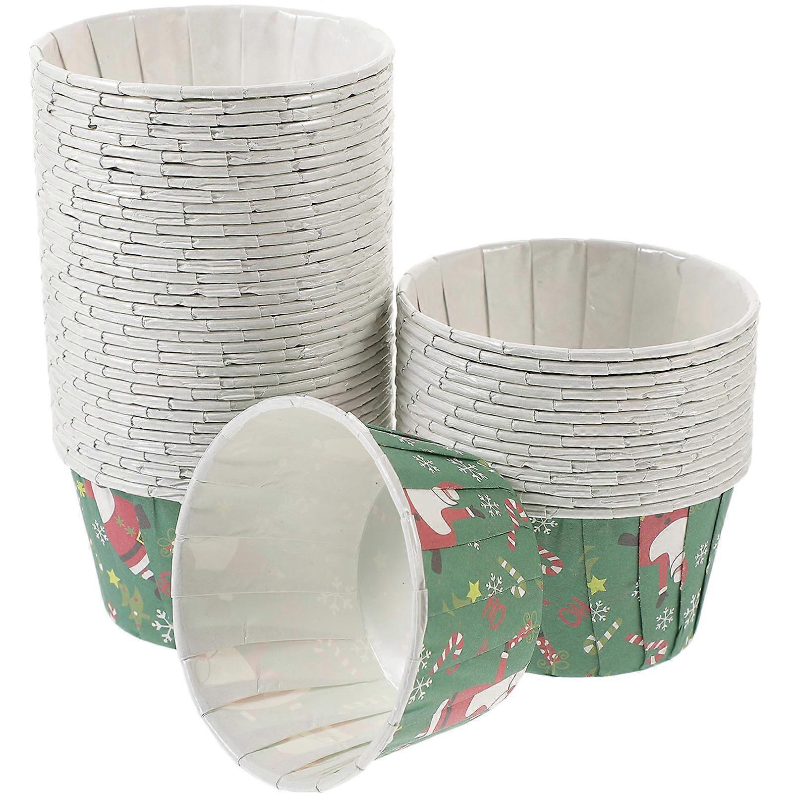 Dessert Paper Liners Baking Muffin Liners for Cake Stores Multi Paper Material Baking Function 100Pcs