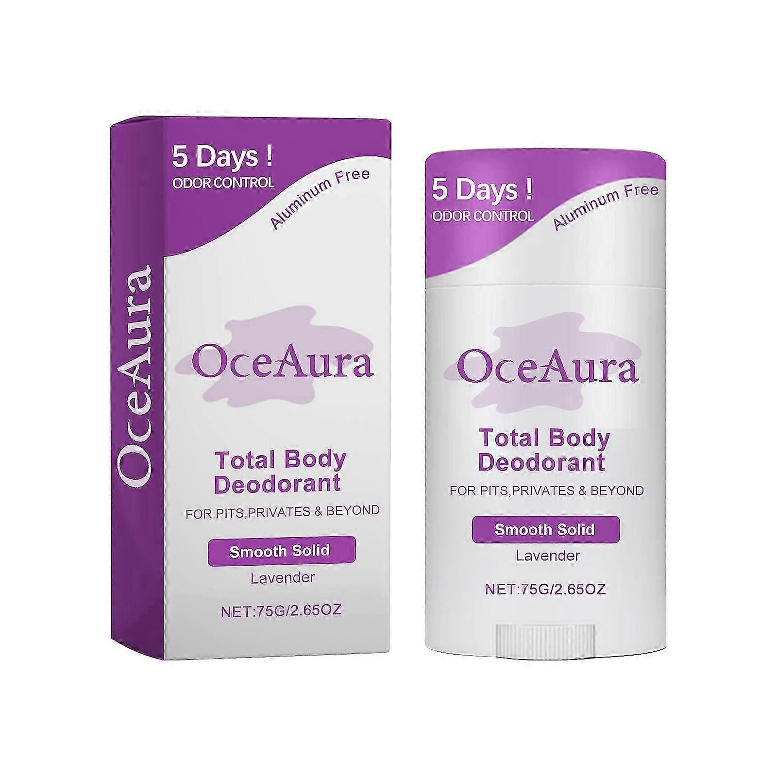 OceAura lavender body deodorant stick for body armpits, body odor cleaning, antiperspirant and refreshing fragrance deodorant stick