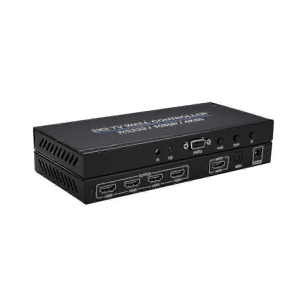 4K 60Hz 2x2-Compatible Video Wall Controller Video Wall Processor 4 Channel TV Stitching Box TV Sp