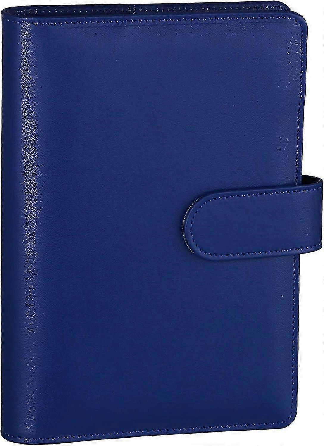 A6 Pu Leather Budget Binder Refillable 6 Ring Notebook Binder For A...