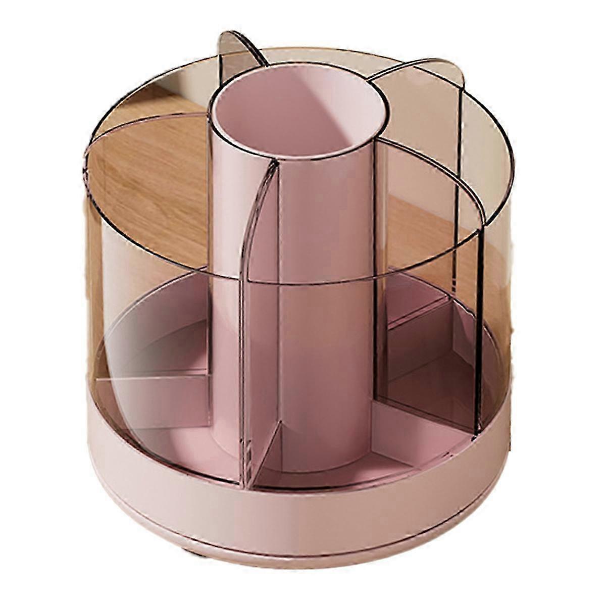 Rotating Pencil Organizer 6 Compartments 360° Turntable B