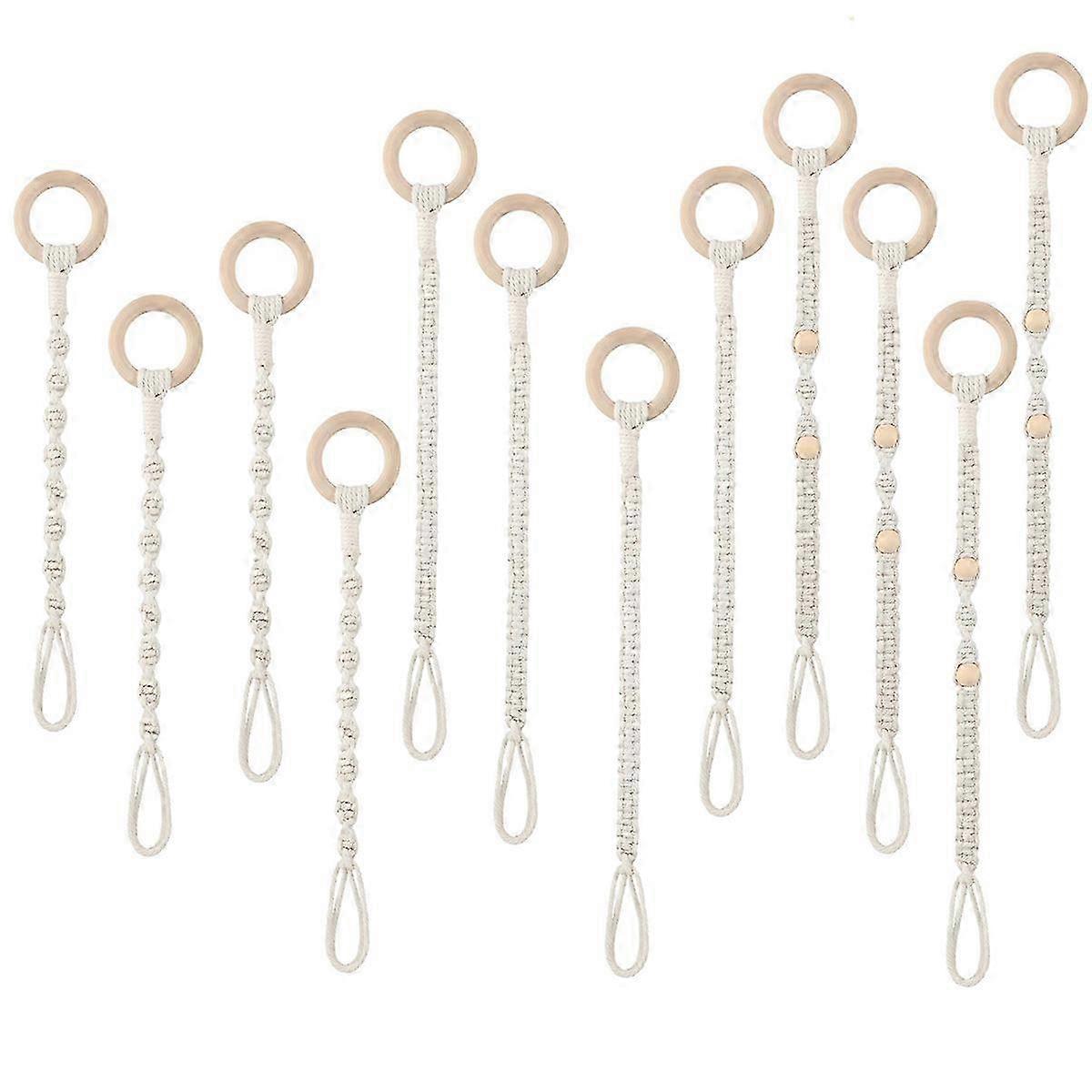 12 Pcs Connectable Macrame Plant Hanger Extender Plant Pot Holders