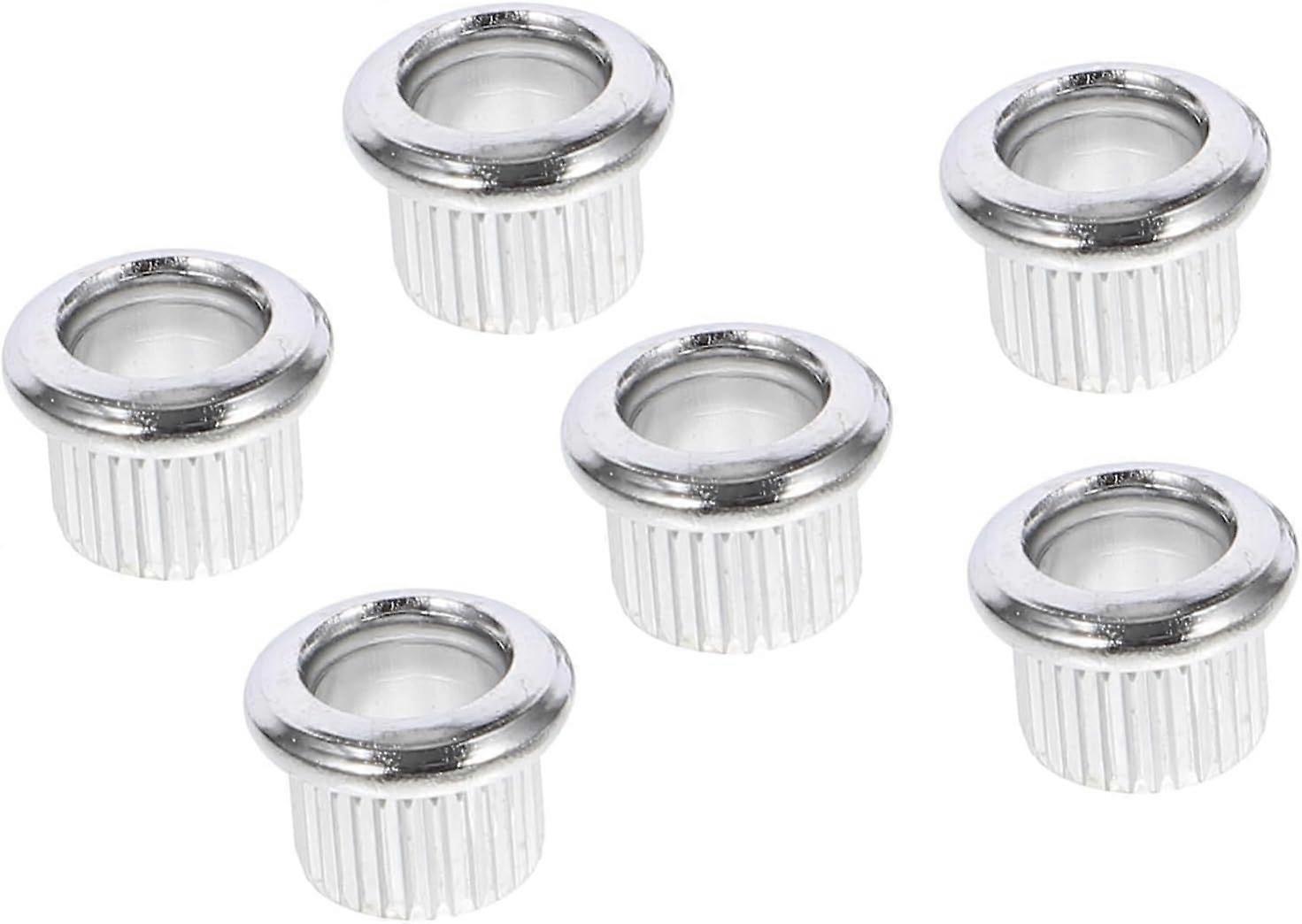 6Pcs Guitar Tuning Pegs Conversion Bushings with Outer Diameter Inner Diameter