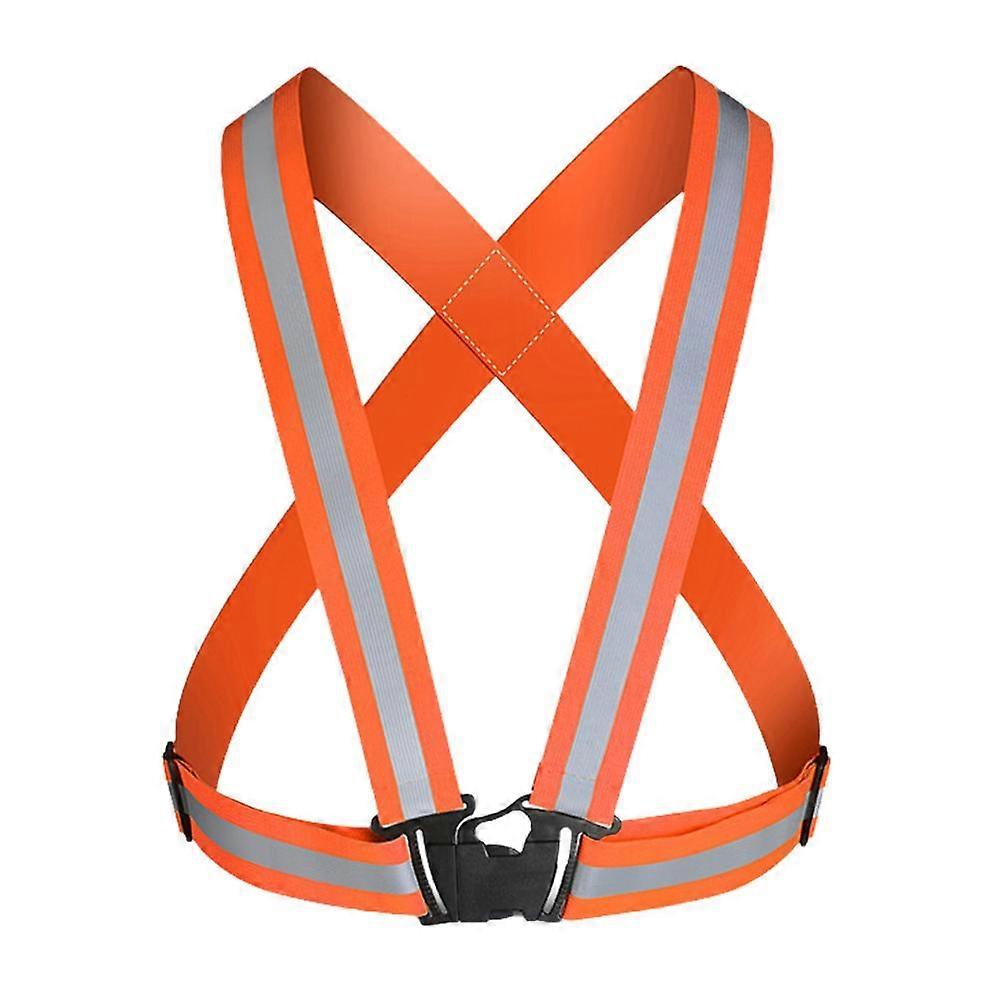Cycling Reflective Vest - High Elasticity & Enhanced Safety for Night Running & Cycling