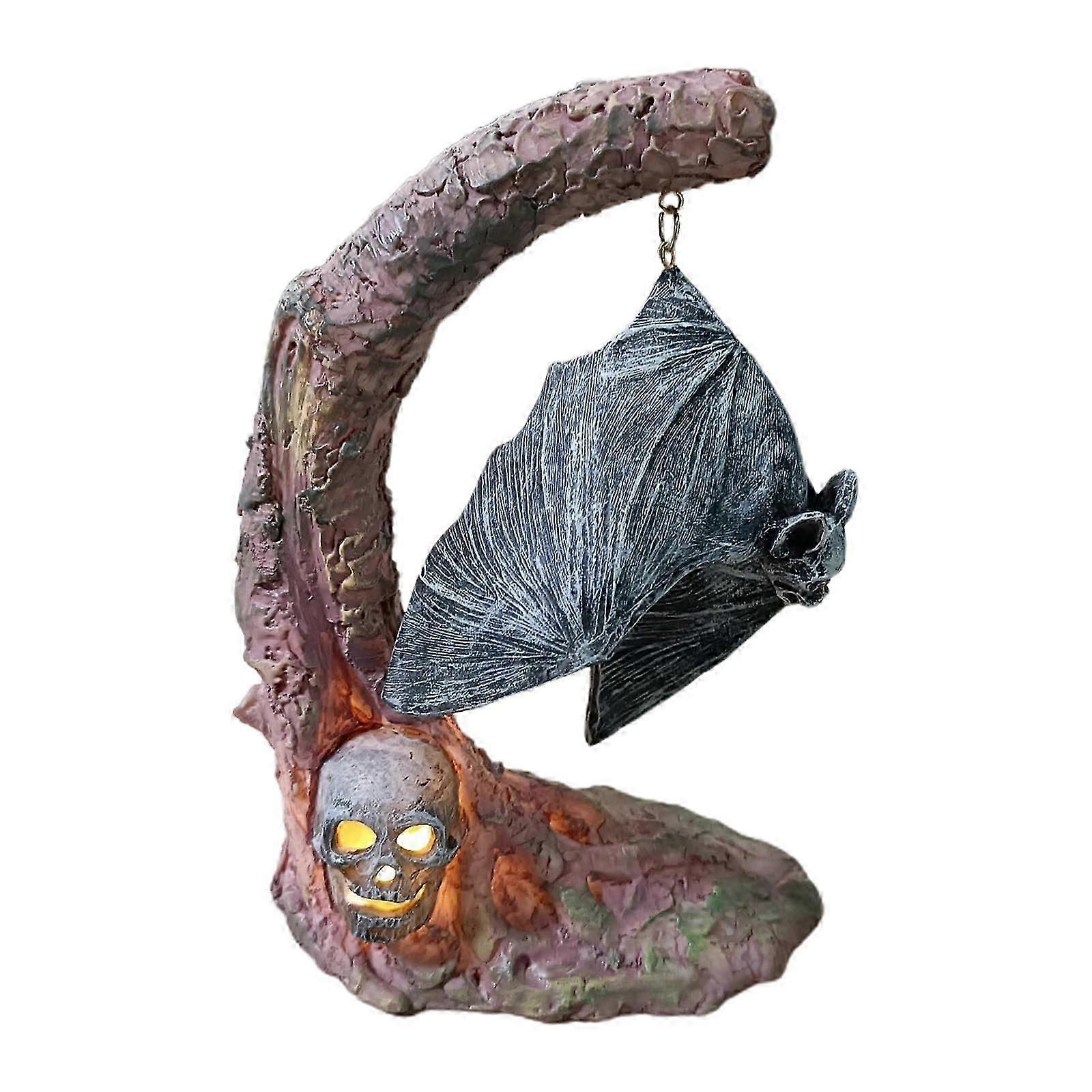 Effrayant Halloween Décorations Chauve-souris Éclairage Citrouille Chauve-souris Pendentif Photo Props