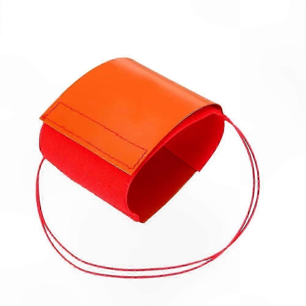 Orange Silicone Heating Mat with Flexible Pad for Nitrous Bottles, 10x30cm Size