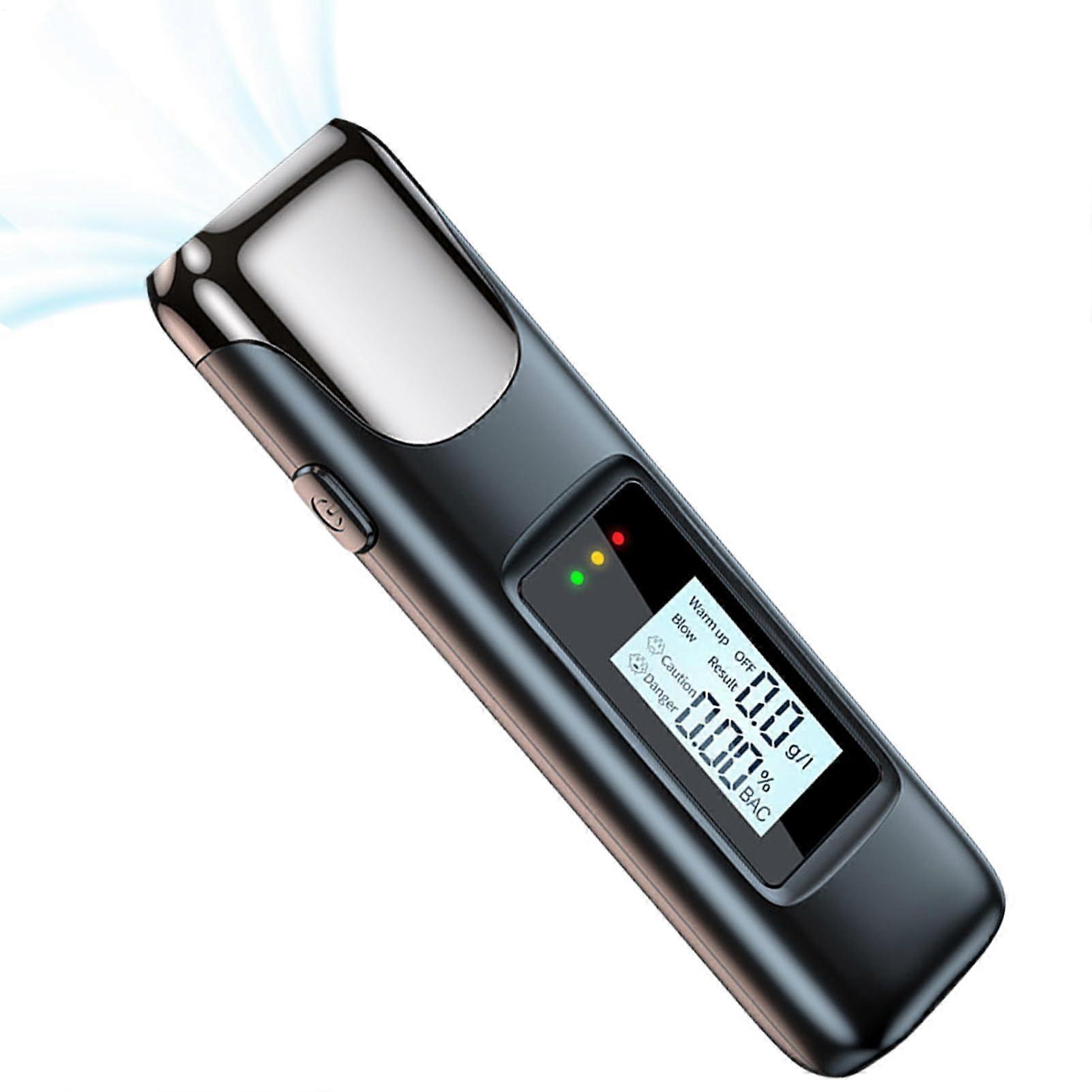 Alcohol Tester Breath Analyser USB Rechargeable Portable  Breath Checker For Driving, Party Use, Law Compliance